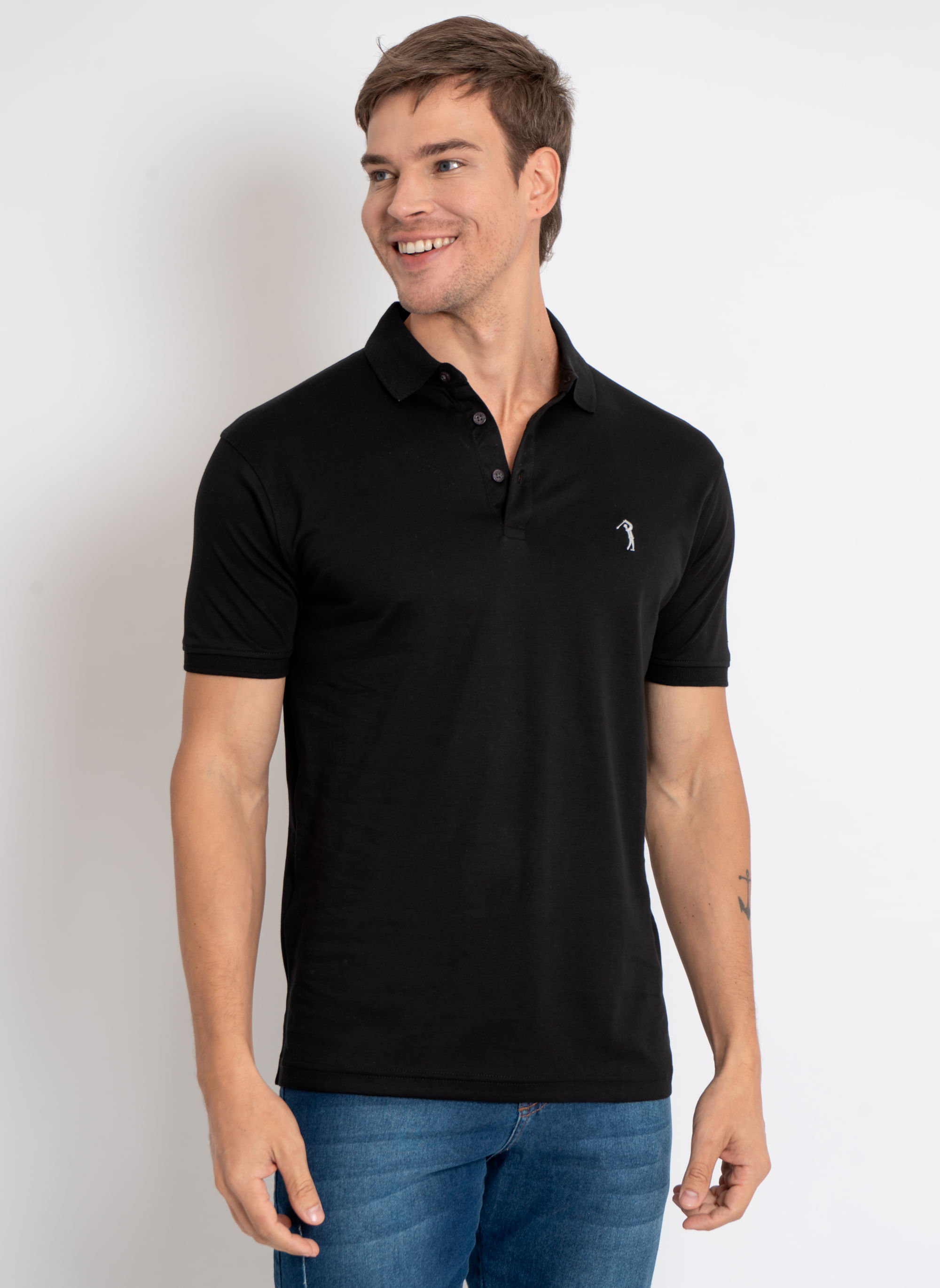 Camisa-Polo-Aleatory-Lisa-Algodao-Pima-Preta-Preto-P
