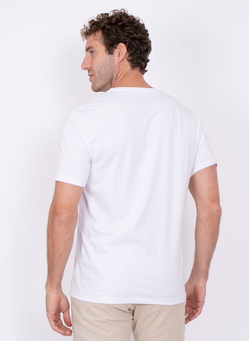 Camiseta Aleatory Estampada Melbourne Branco