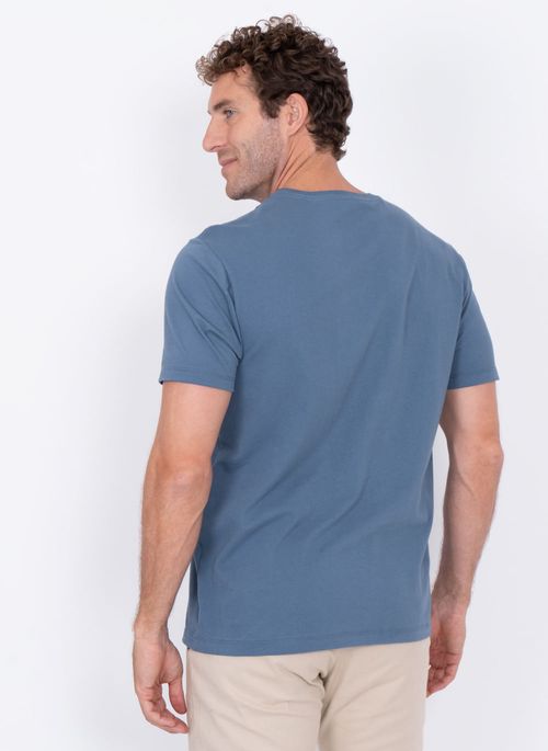 Camiseta Aleatory Estampada Melbourne Azul