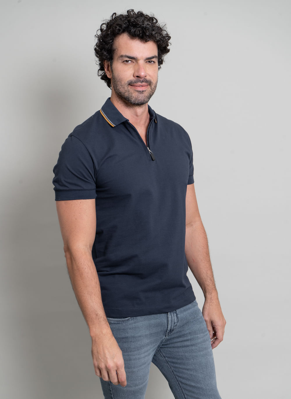 Polo-Aleatory-Signature-com-Ziper-Marinho-Azul-Marinho-P