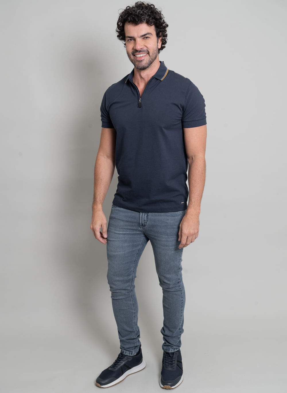 Polo-Aleatory-Signature-com-Ziper-Marinho-Azul-Marinho-P