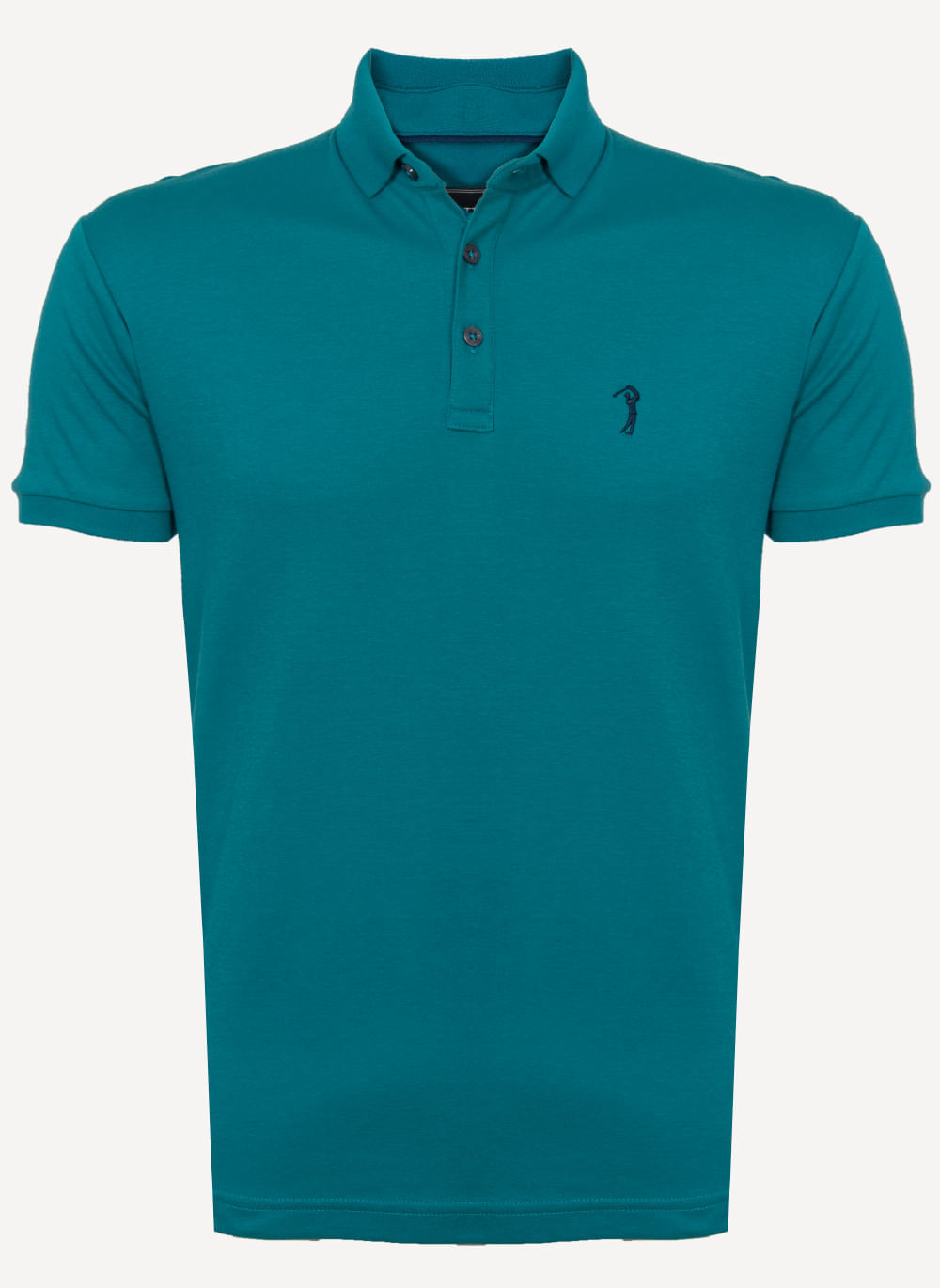 Camisa-Polo-Aleatory-Lisa-Algodao-Pima-Turquesa-Turquesa-P