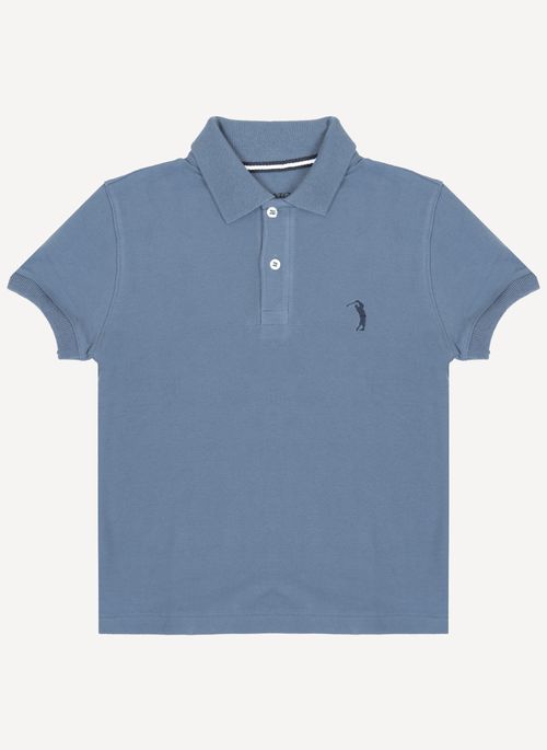 Camisa Polo Aleatory Infantil Piquet Light Marinho