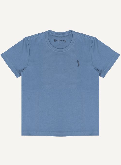 Camiseta Infantil Básica Lisa Marinho