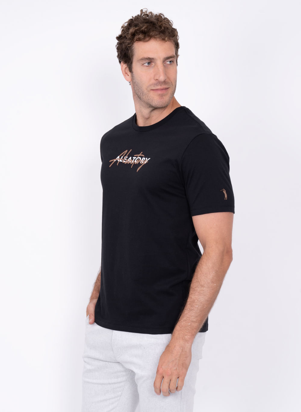 Camiseta-Aleatory-Manga-Curta-Signed-Preta-Preto-P