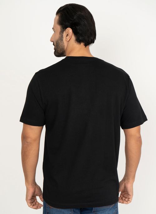 Camiseta Preta Lisa Aleatory