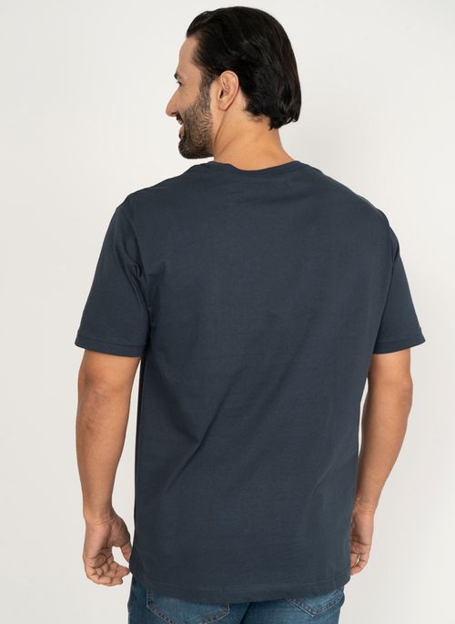Camiseta Azul Marinho Lisa Aleatory