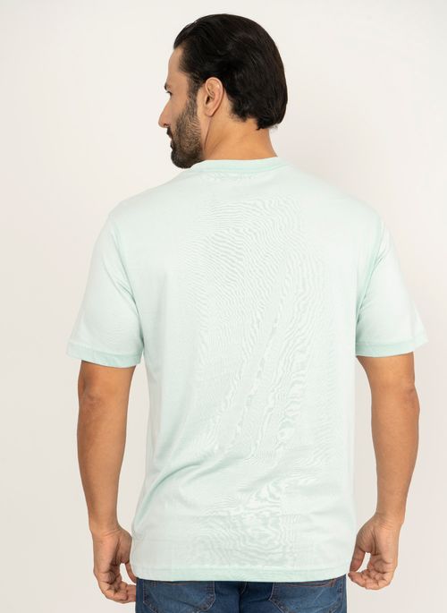 Camiseta Aleatory Lisa Azul Pastel