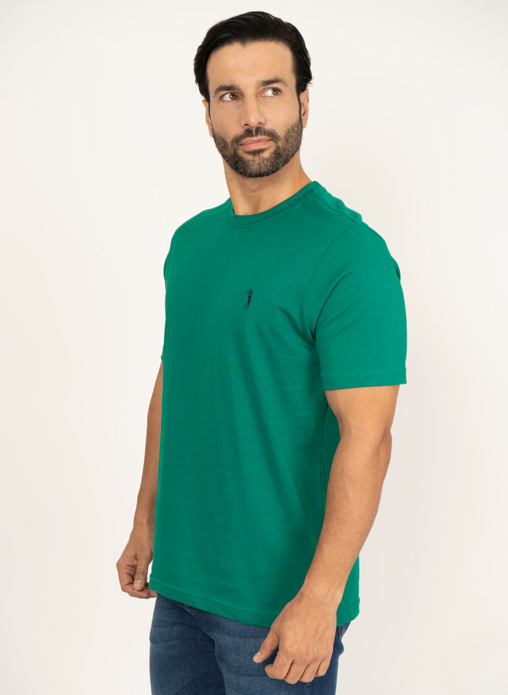 Camiseta-Aleatory-Lisa-Verde-Esmeralda-Verde-Escuro-P