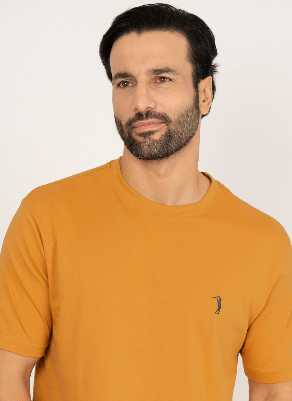 Camiseta-Aleatory-Lisa-Dark-Mustard-Amarelo-Escuro-P