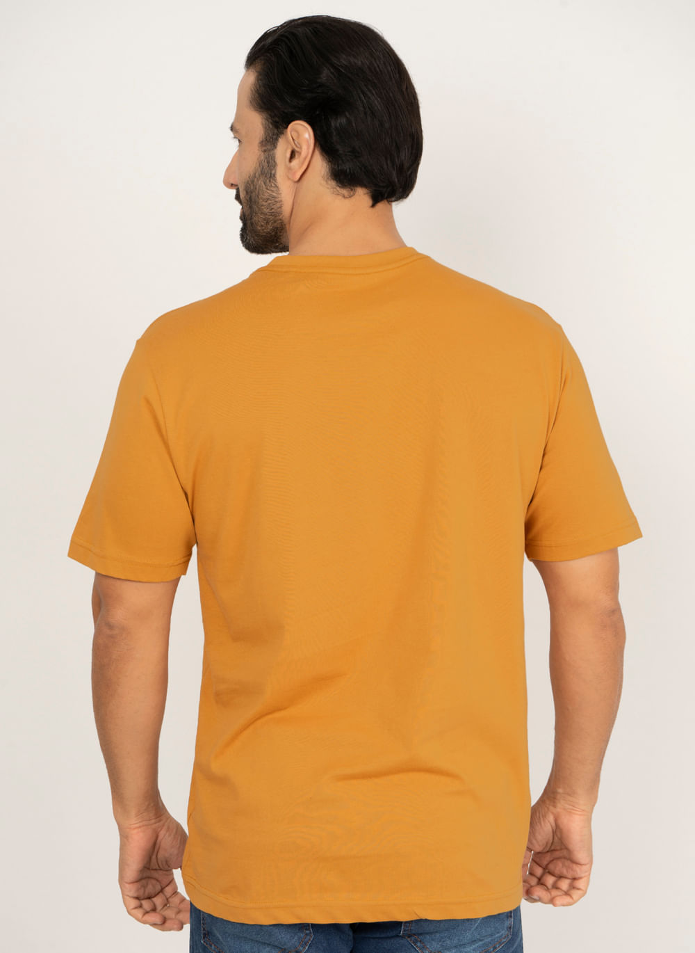 Camiseta-Aleatory-Lisa-Dark-Mustard-Amarelo-Escuro-P