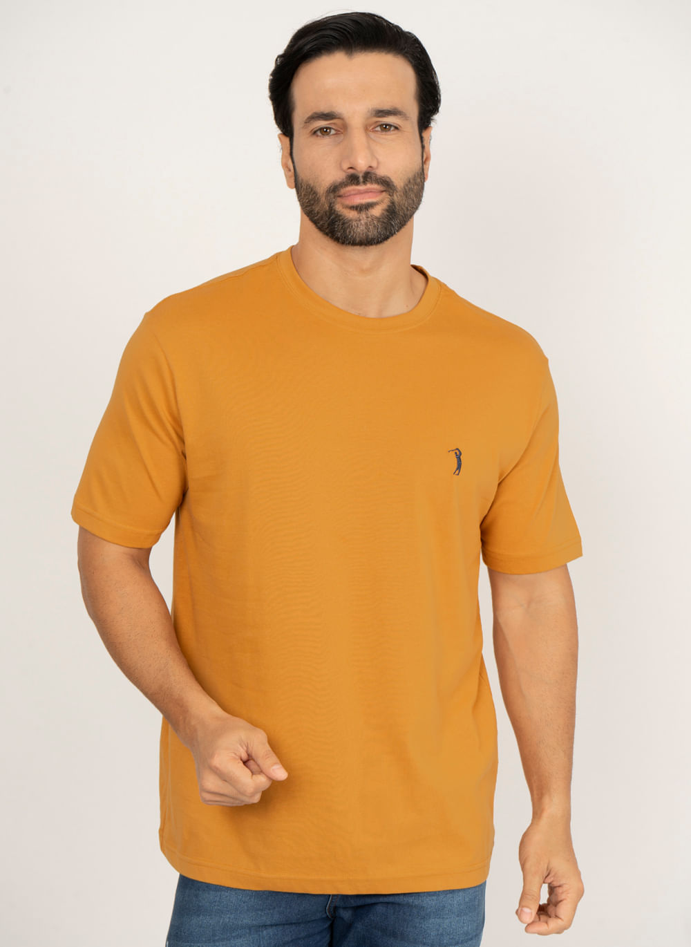 Camiseta-Aleatory-Lisa-Dark-Mustard-Amarelo-Escuro-P