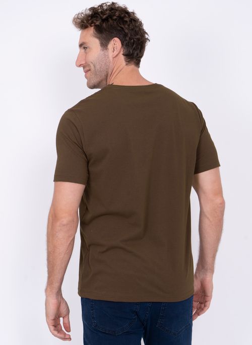 Camiseta Estampada Aleatory Rich Marrom