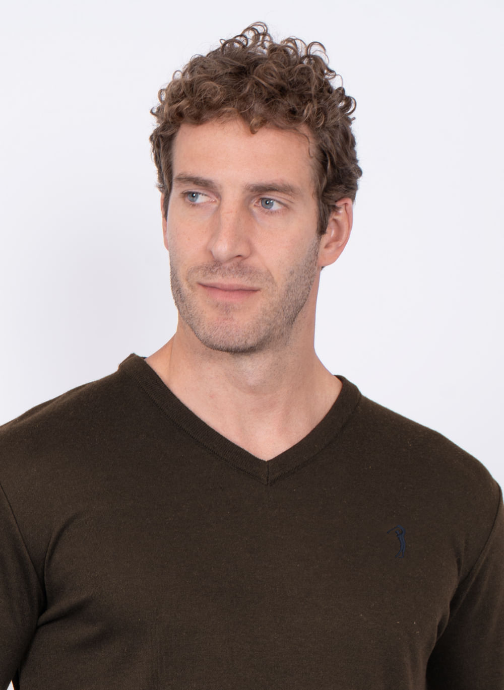 Sueter-Aleatory-Gola-V-New-Frame-Marrom-Escuro-Marrom-P