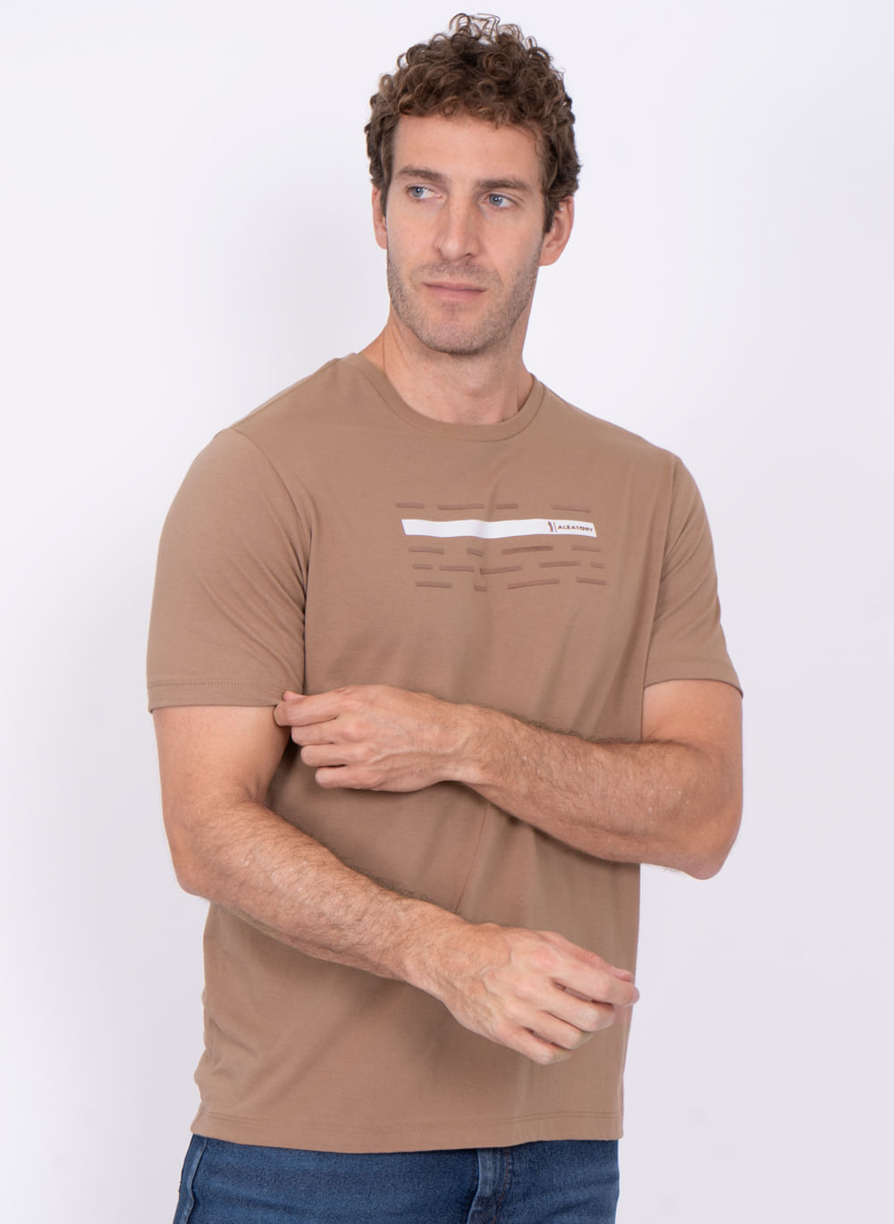 Camiseta-Estampada-Aleatory-Attitude-Bege-Bege-GG