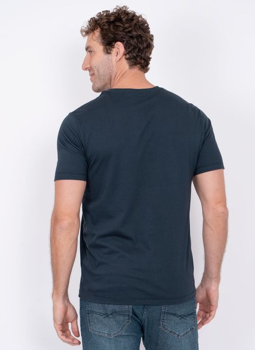 Camiseta Estampada Aleatory Sound Marinho