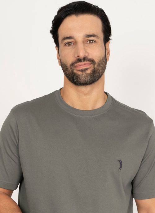 Camiseta Aleatory Lisa Chumbo Escuro