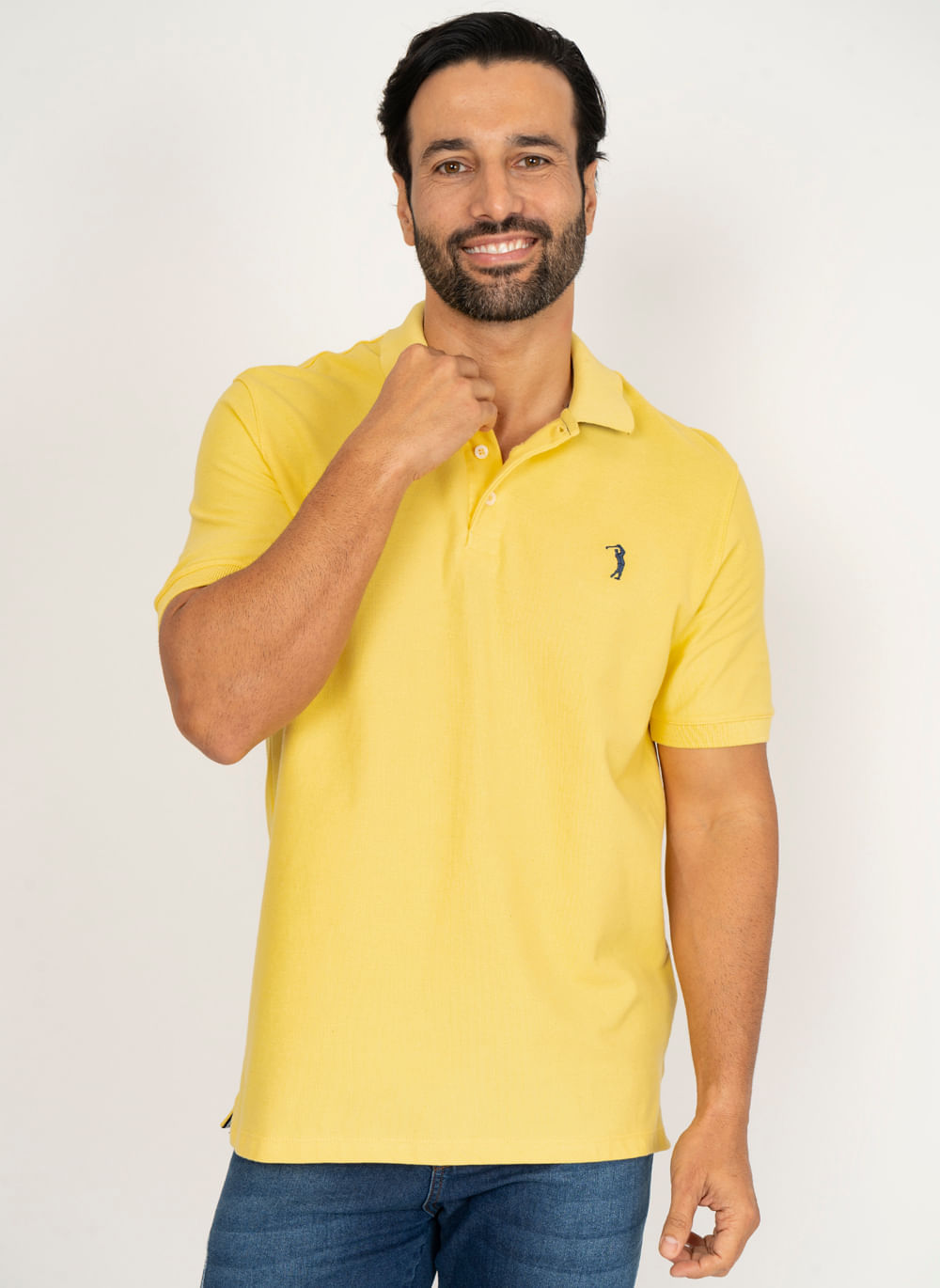 Camisa-Polo-Aleatory-Piquet-Light-Amarelo-Claro-Amarelo-Claro-P