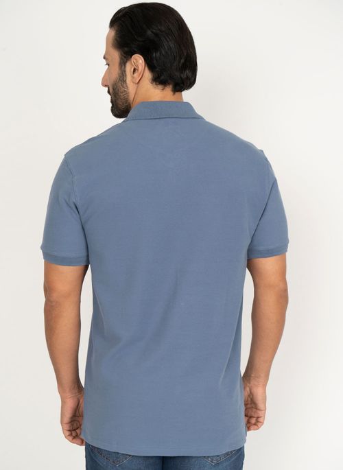 Camisa Polo Aleatory Piquet Light True Navy