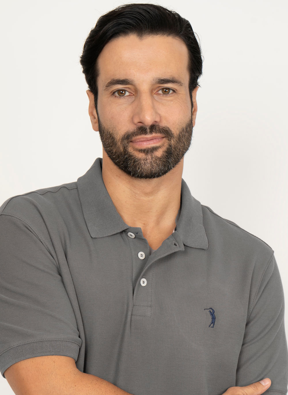Camisa-Polo-Aleatory-Piquet-Light-Grafite-Cinza-P