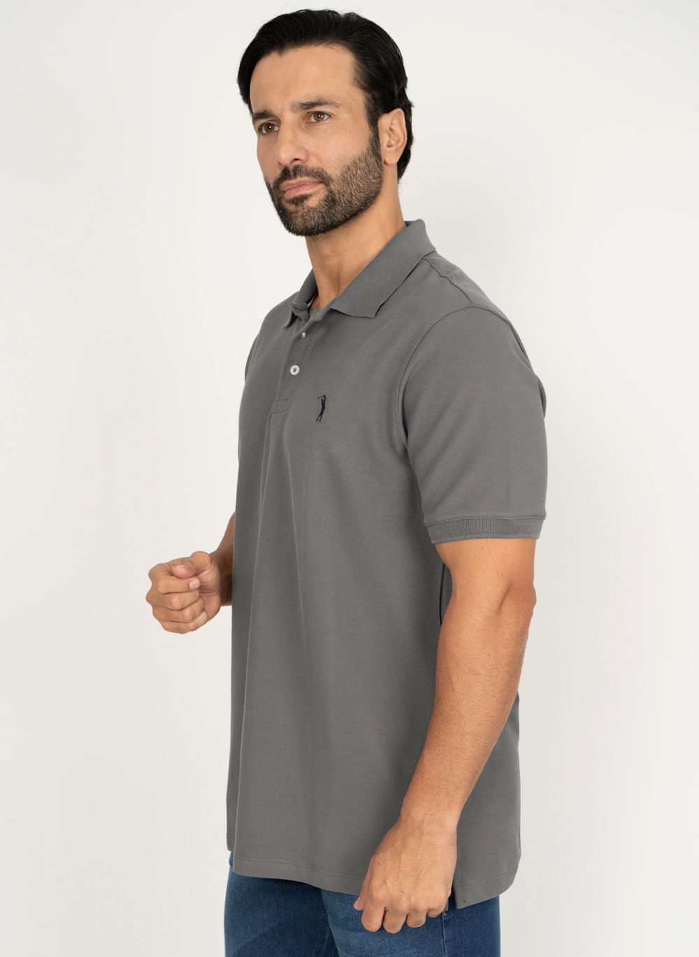 Camisa-Polo-Aleatory-Piquet-Light-Grafite-Cinza-P