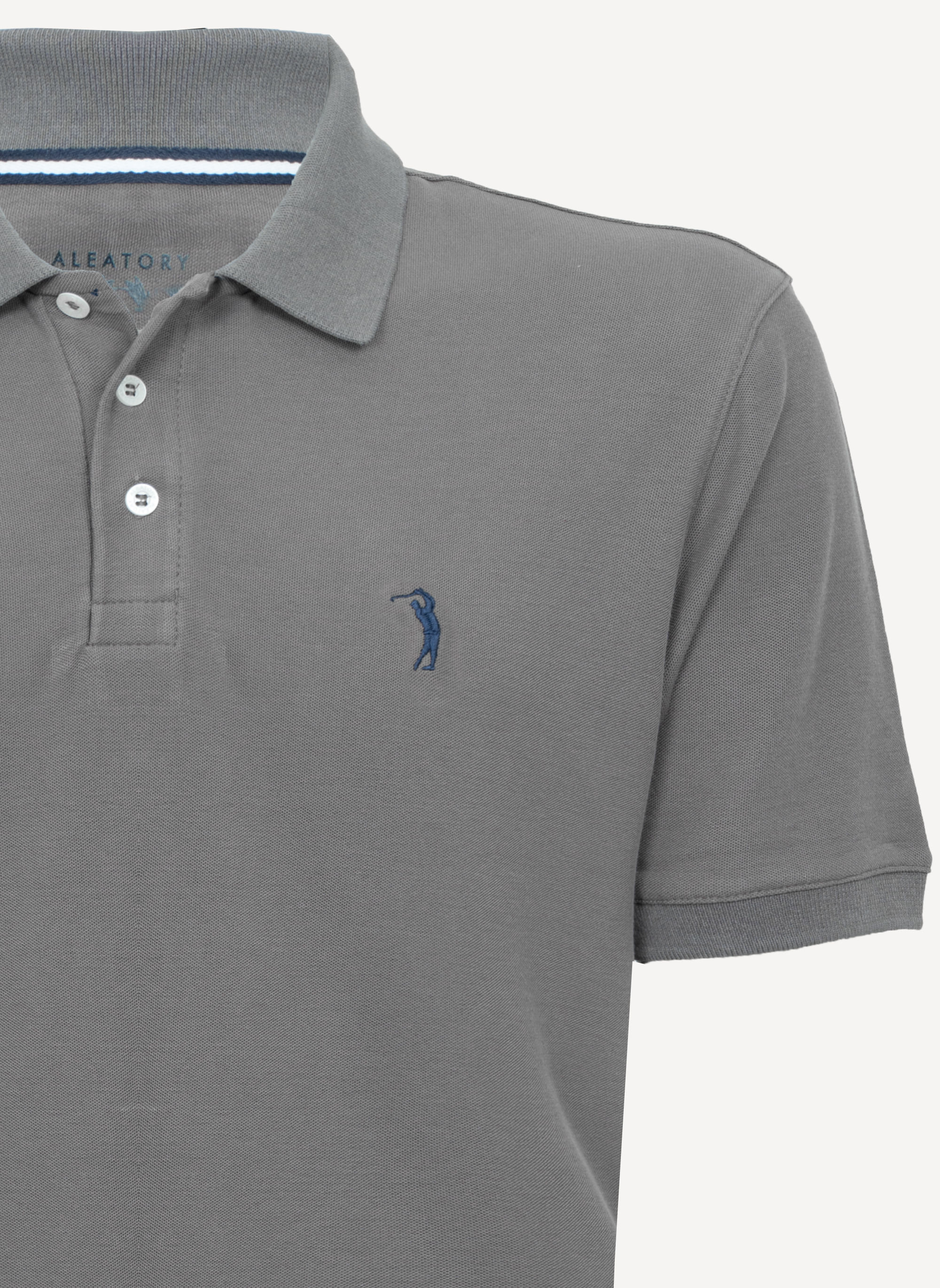 Camisa-Polo-Aleatory-Piquet-Light-Grafite-Cinza-P