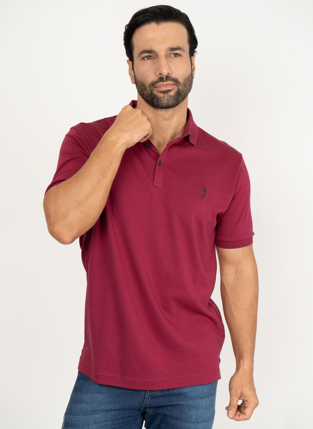 Camisa-Polo-Aleatory-Lisa-Algodao-Pima-Bordo-Bordo-P