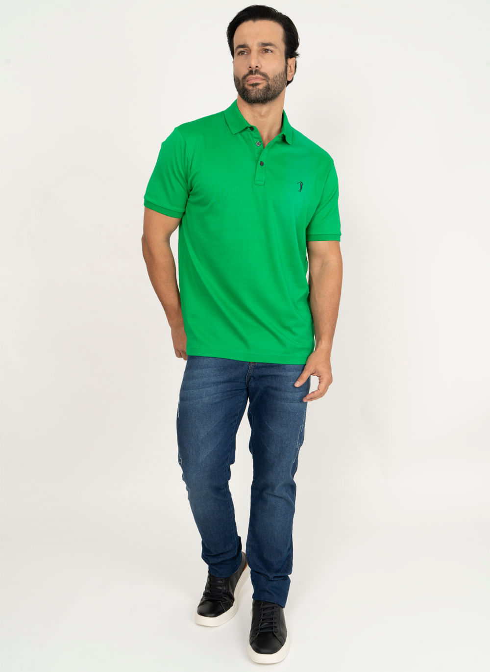 Camisa-Polo-Aleatory-Lisa-Algodao-Pima-Verde-Tropical-Verde-P