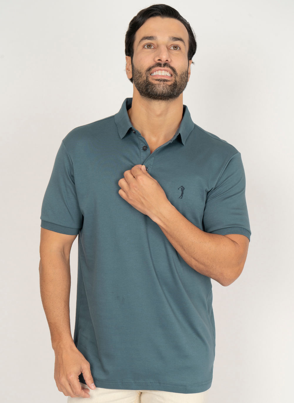Camisa-Polo-Aleatory-Lisa-Algodao-Pima-Cinza-Cinza-M