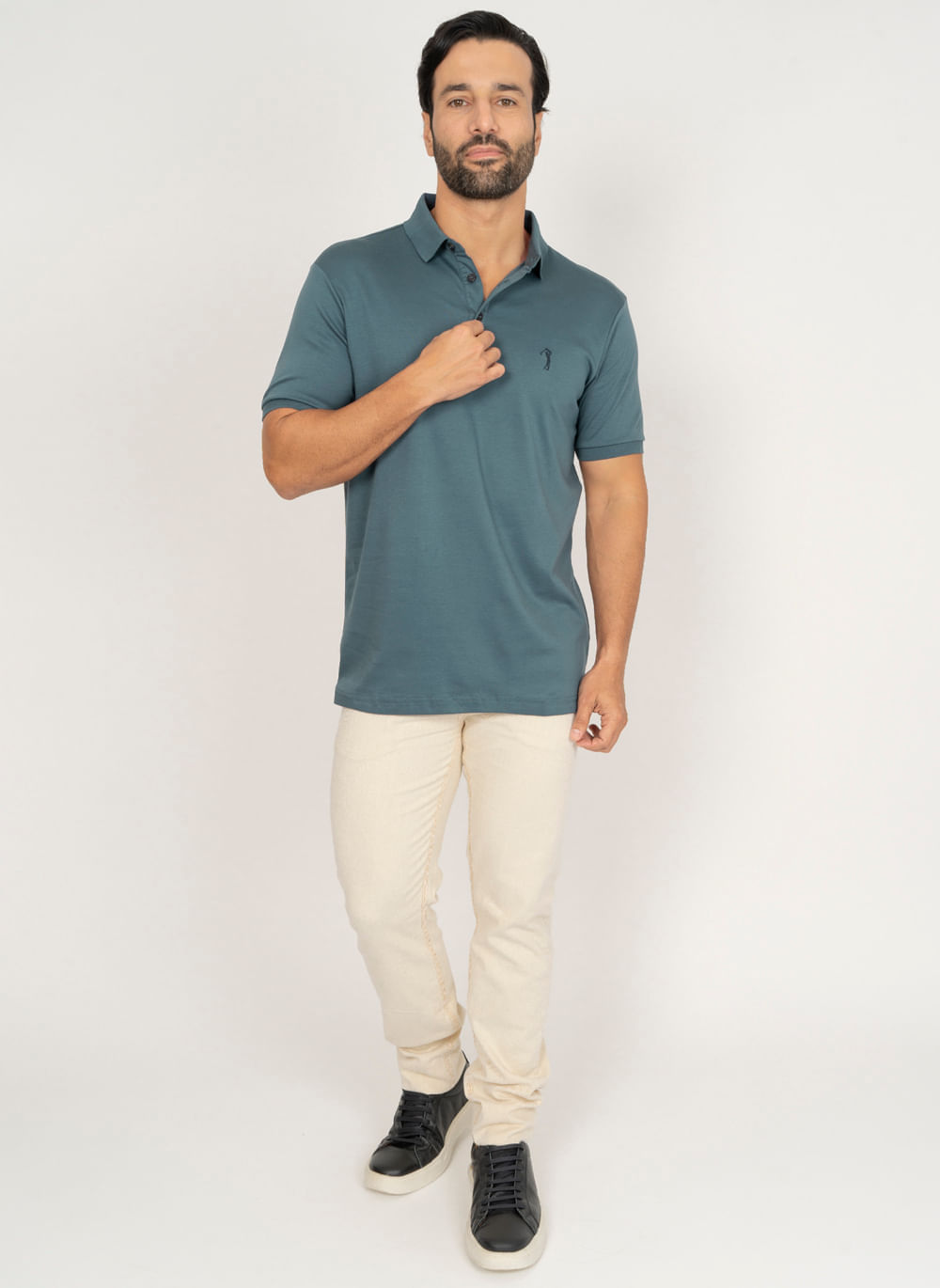 Camisa-Polo-Aleatory-Lisa-Algodao-Pima-Cinza-Cinza-M