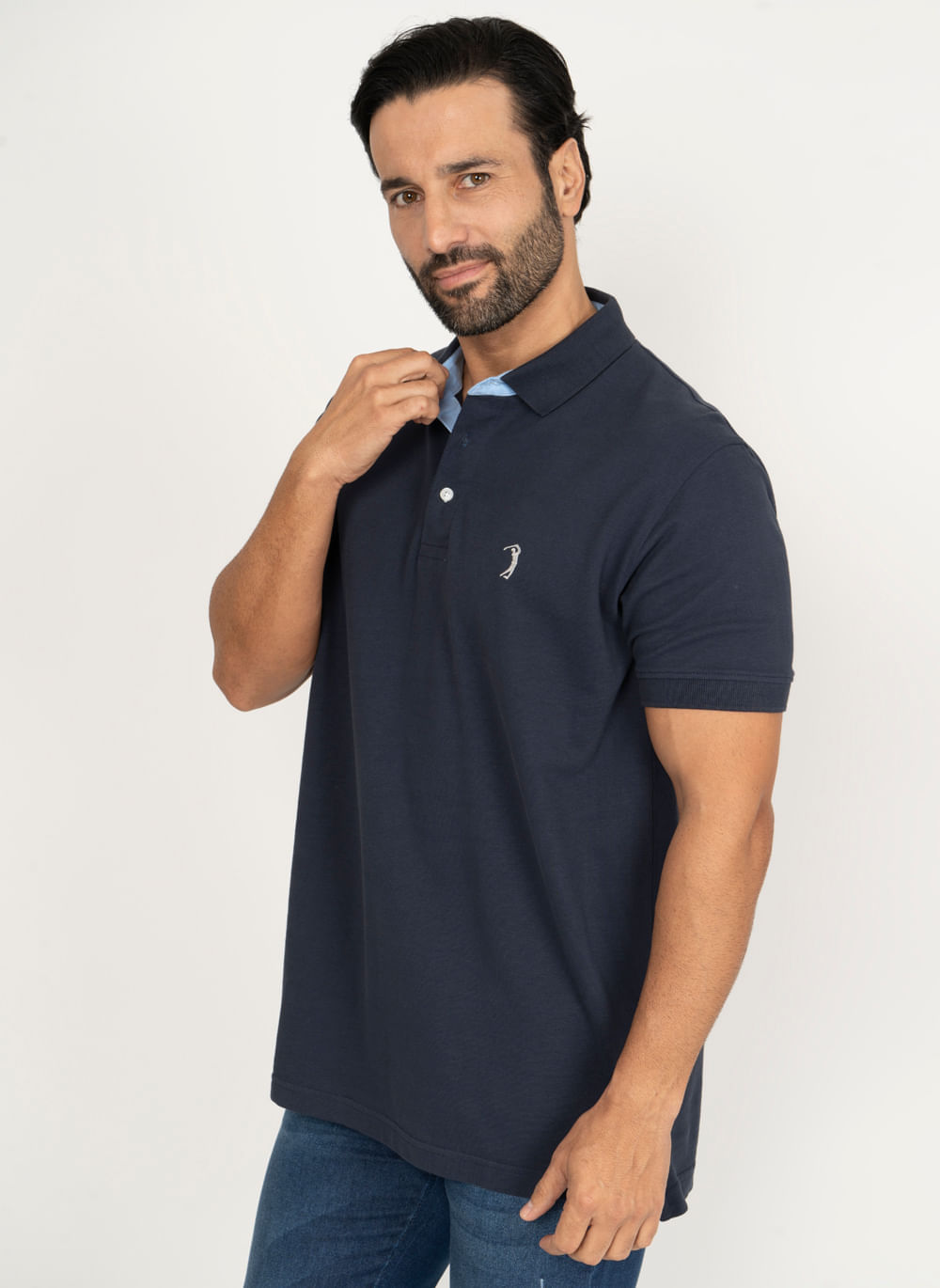 Camisa-Polo-Azul-Marinho-Lisa-Aleatory-Azul-Marinho-P