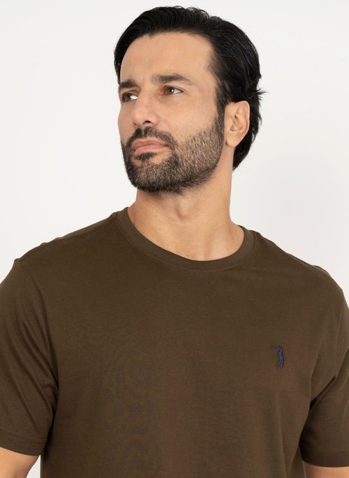 Camiseta Aleatory Lisa Marrom