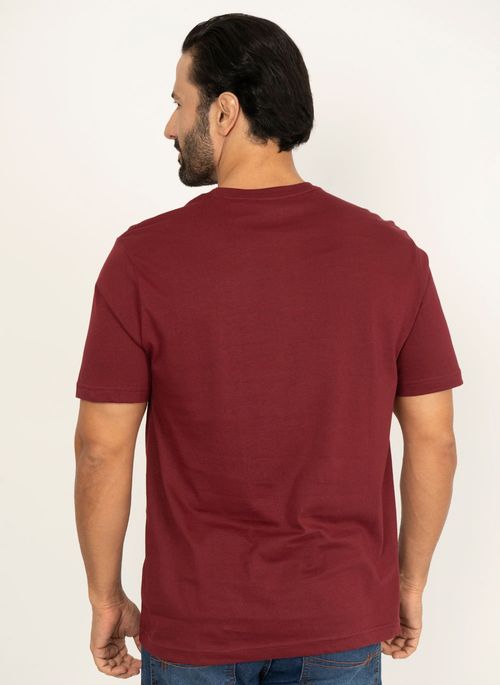 Camiseta Aleatory Lisa Borgonha