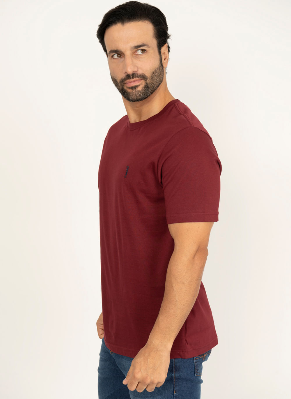 Camiseta-Aleatory-Lisa-Borgonha-Bordo-XGGGG