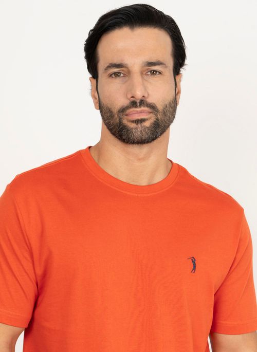 Camiseta Aleatory Lisa Laranja Avermelhado