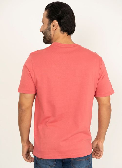 Camiseta Aleatory Lisa Vermelho Pastel