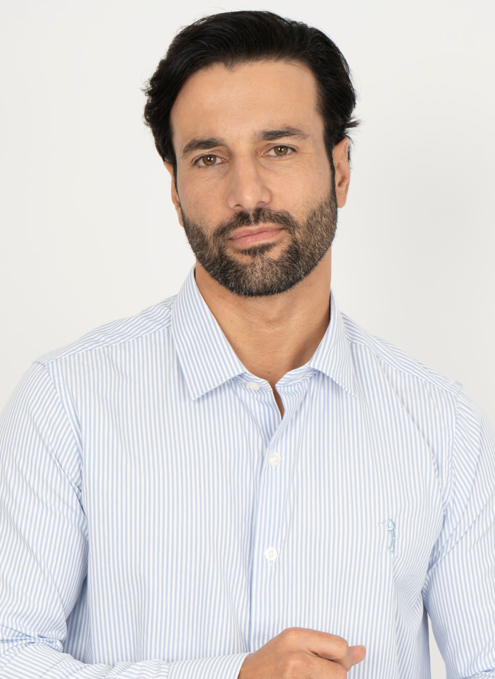Camisa-Listrada-Aleatory-Manga-Longa-Halles-Azul-Azul-P