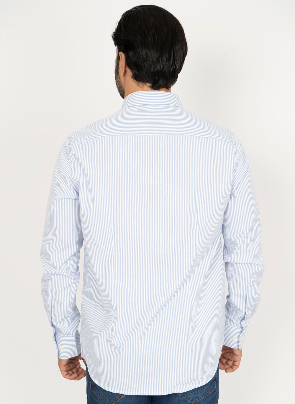 Camisa-Listrada-Aleatory-Manga-Longa-Halles-Azul-Azul-P