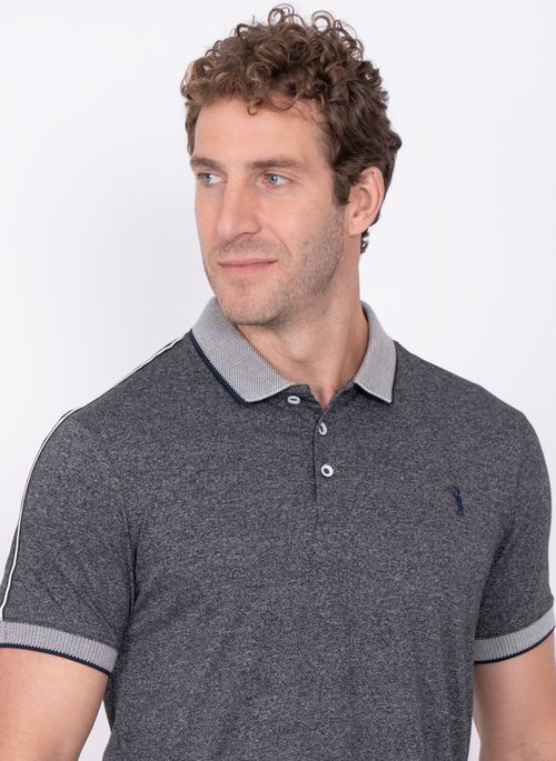 Camisa Polo Aleatory Crisp Marinho