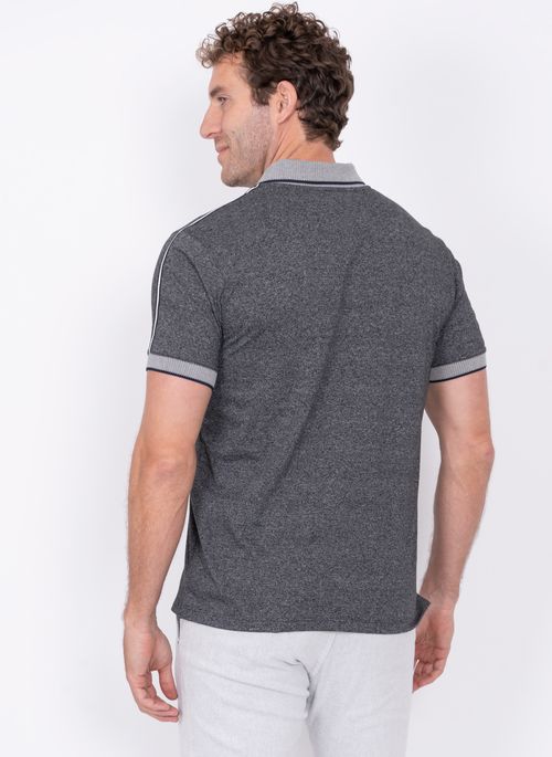 Camisa Polo Aleatory Crisp Marinho