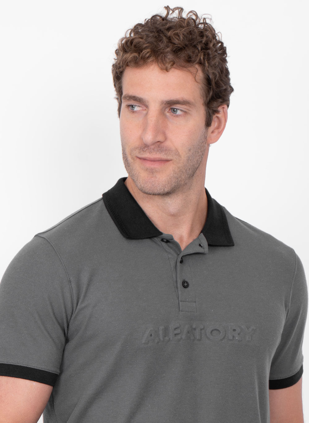 Camisa-Polo-Aleatory-Statement-Grafite-Cinza-P