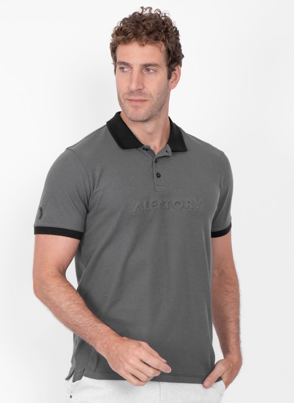 Camisa-Polo-Aleatory-Statement-Grafite-Cinza-P