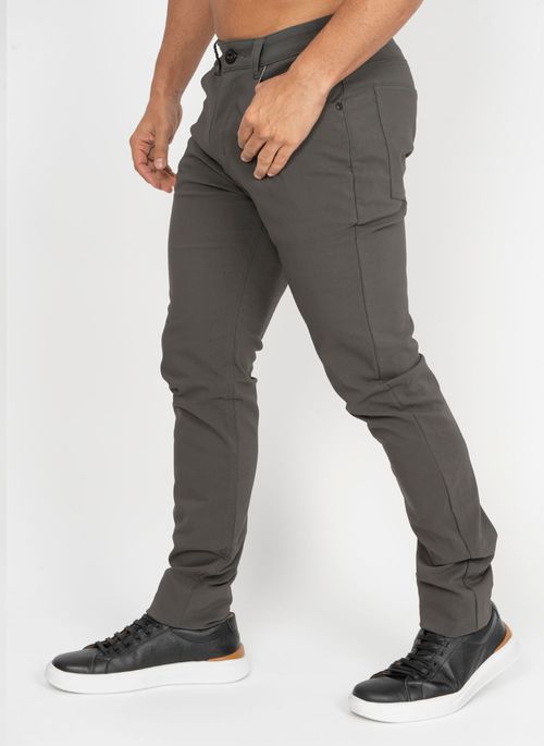 Calça Sarja Aleatory 5 Bolsos Grafite
