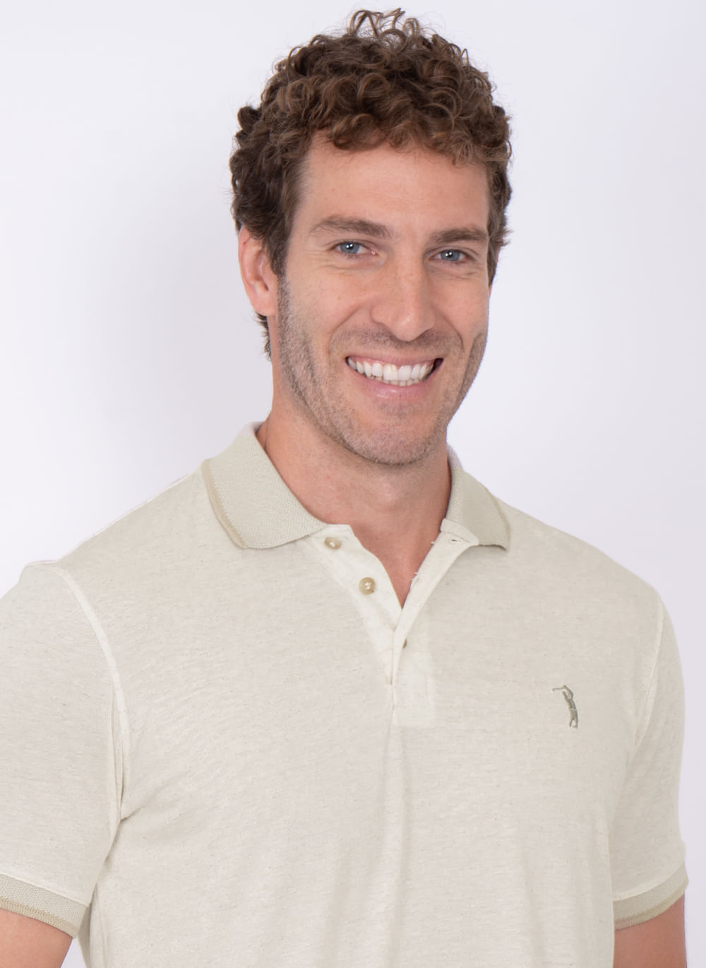 Camisa-Polo-Aleatory-Cairo-Khaki-Khaki-GG