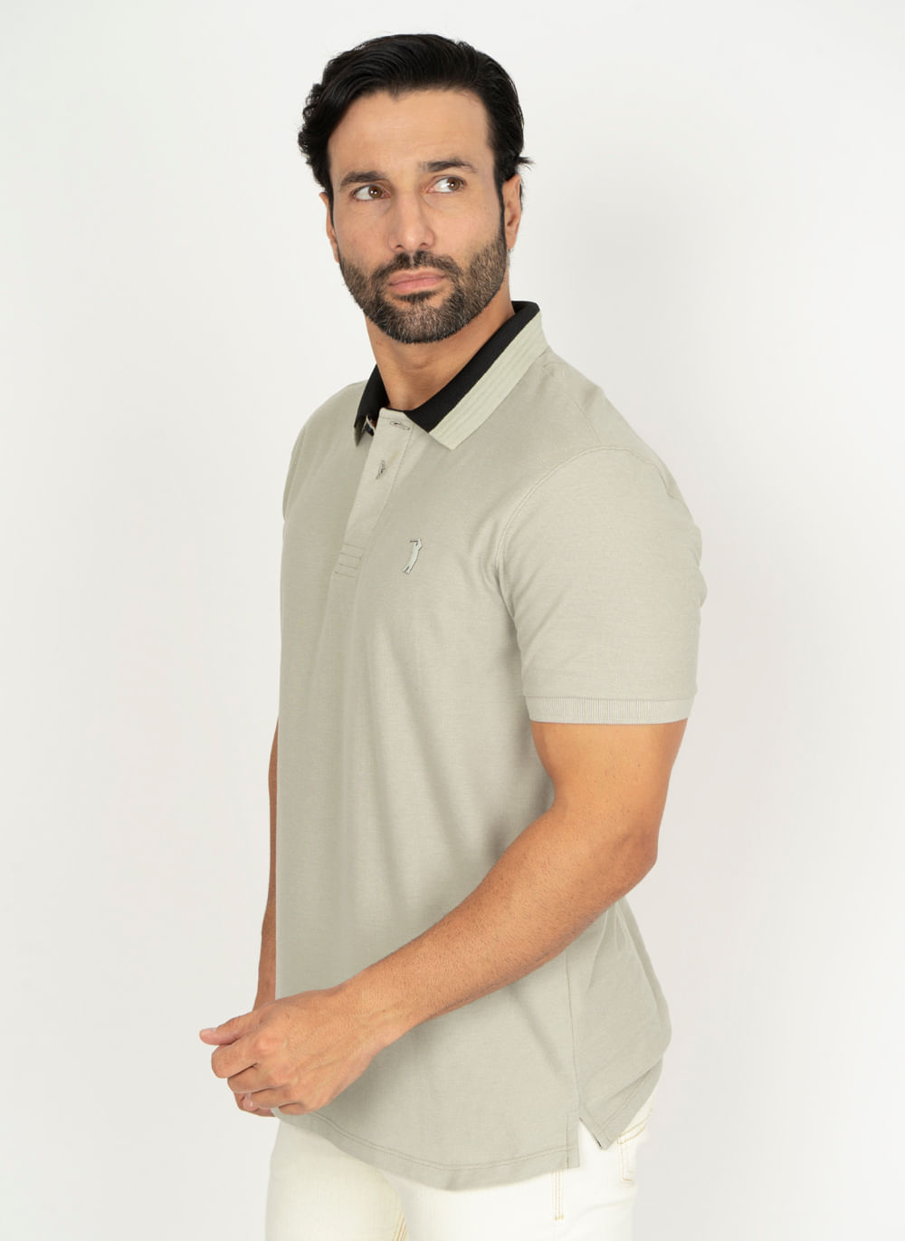 Camisa-Polo-Aleatory-Manga-Curta-Portofino-Cinza-Bege-P