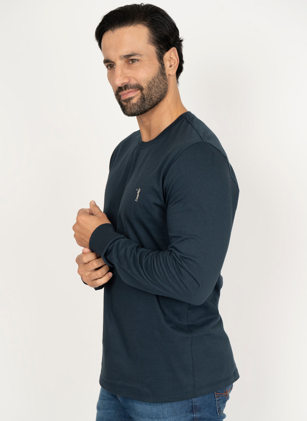 Camiseta-Aleatory-Basica-Manga-Longa-Freedom-Marinho-Azul-Marinho-P