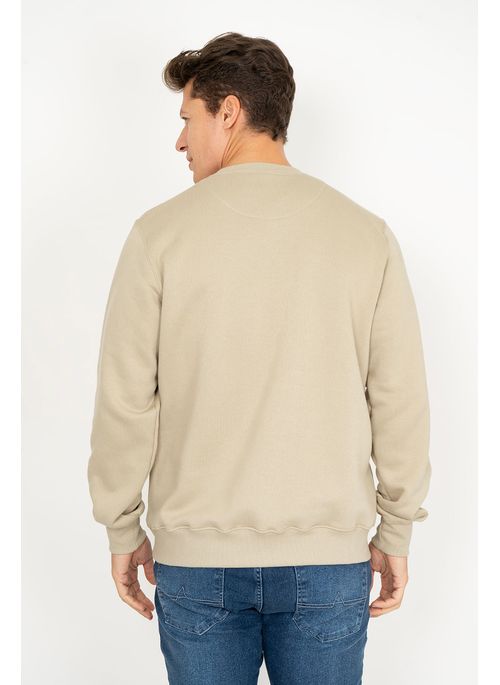 Blusão Moletom Aleatory Básico Khaki
