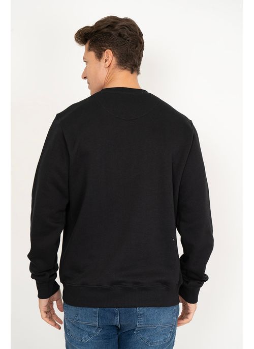 Blusão Moletom Aleatory Básico Preto