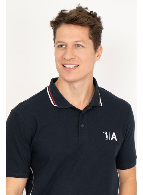 Camisa Polo Aleatory Dazzling Marinho