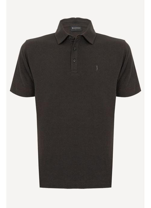 Polo Aleatory Signature Smoke Marrom